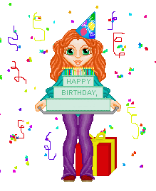 Animated Clipart Happy Birthday For Girls - Happy Birthday Wishes, Memes, SMS & Greeting eCard Images